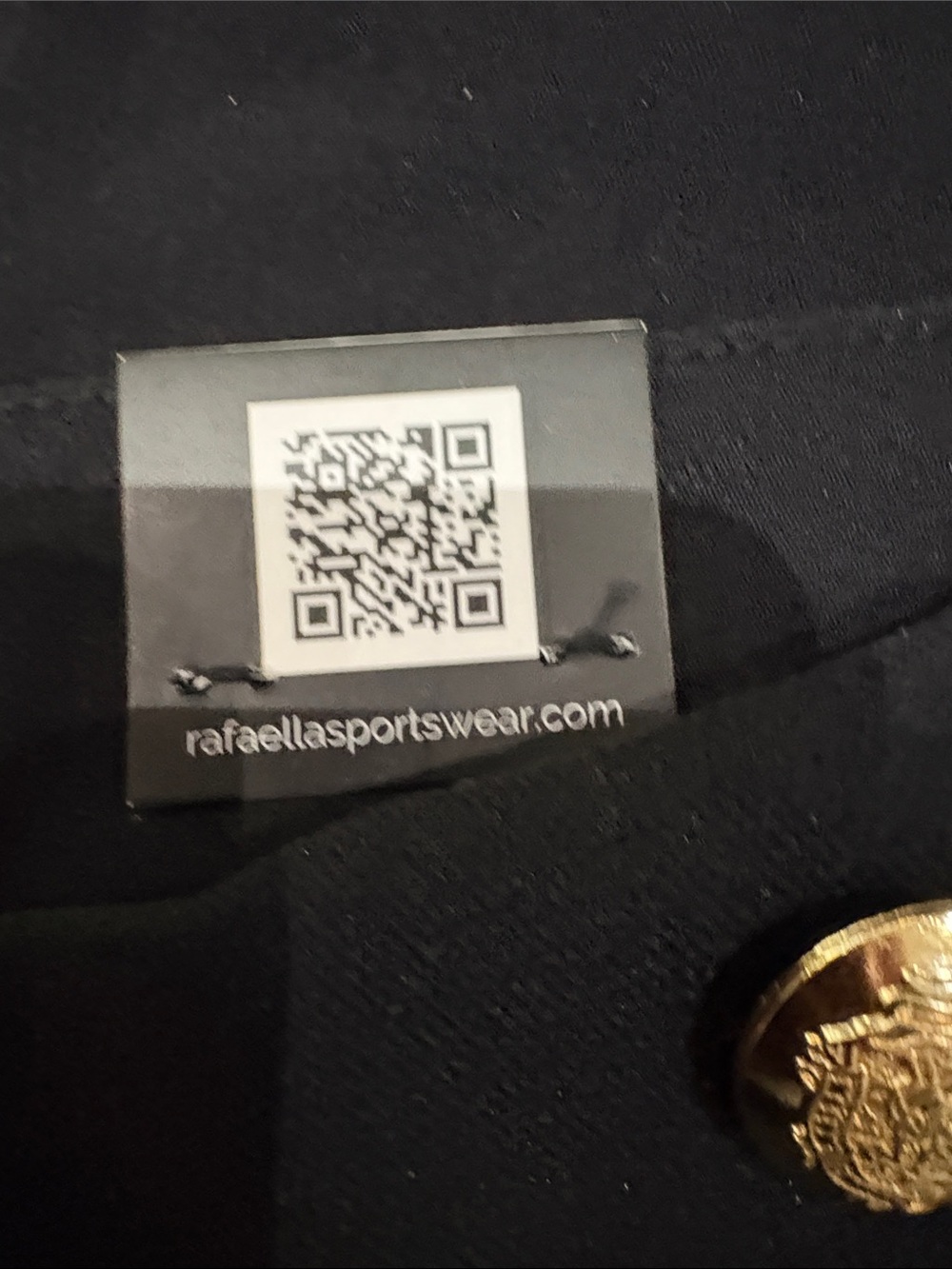 Ella Black Ankle-Length High-Waist Pants with Gold Buttons - Picture 4 of 8